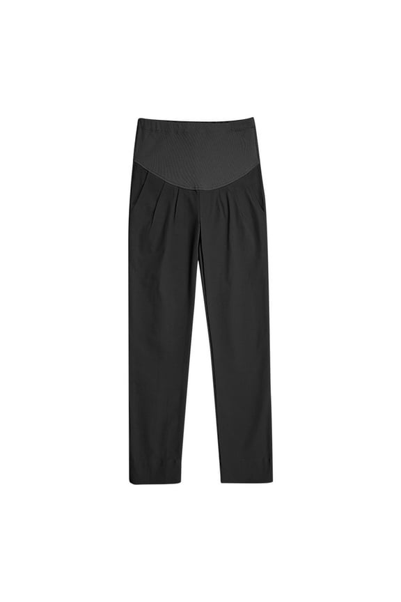Maternity Dress Pants Women Over The Belly Relaxed Fit Pregnancy Straight Leg Pants Maternity Pants for Work