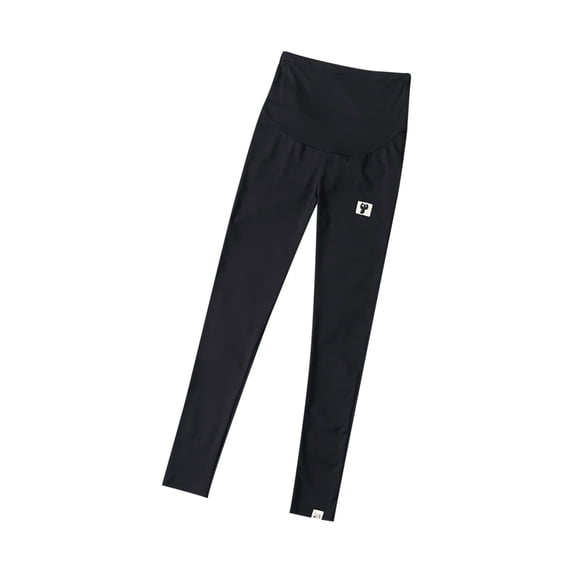 FNFYFH Maternity Leggings for Women Pregnancy Yoga Pants Over the Belly Support Adjustable Waistband Maternity Pants