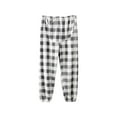 thumbnail image 1 of FNFYFH Maternity Plaid Fluffy Pajama Pants Fuzzy Fleece Cozy Lounge Pregnancy Pants Winter Warm Pj Bottoms, 1 of 3