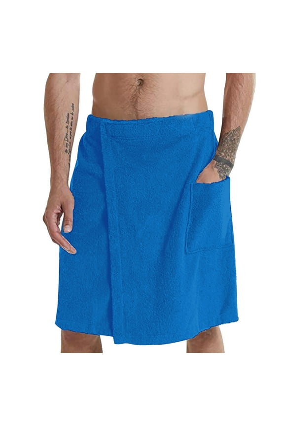 Men Bath Towel Adjustable Terry Body Spa Wrap Pool Beach Spa Bathing Shower Cover Up Wrap
