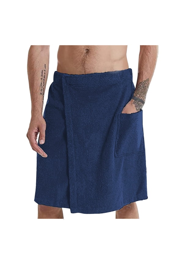 Men Bath Towel Adjustable Terry Body Spa Wrap Pool Beach Spa Bathing Shower Cover Up Wrap