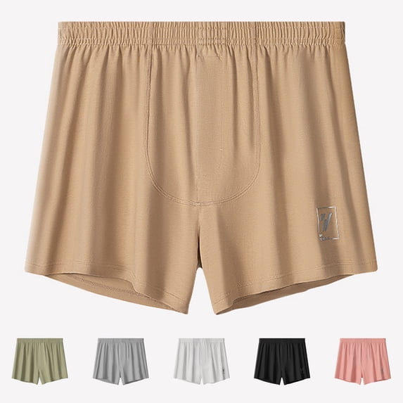 FNFYFH Men's Big and Tall Boxer Shorts Breathable Soft Modal Boxers Stretch and Relaxed Fit Underwear
