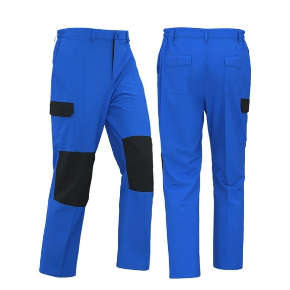 FNFYFH Men's Big and Tall Rugged Work Pants Canvas Pants Color Block Ripstop Cargo Pants with Knee Pad Pockets