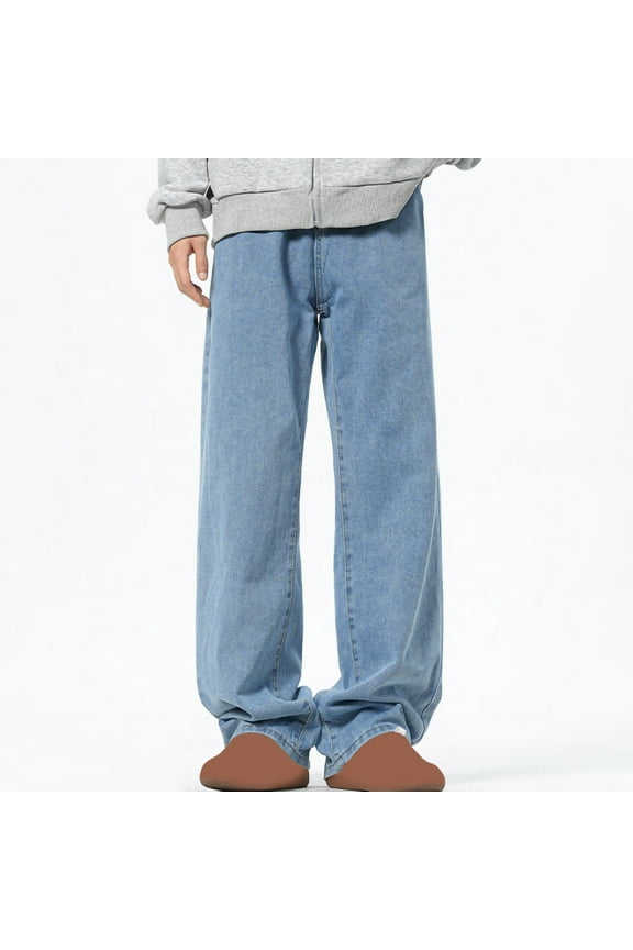 Men's Sherpa Fleece Lined Jeans Winter Thermal Pants Stretch Denim Business Casual Straight Leg Jean Pants