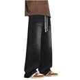 thumbnail image 1 of FNFYFH Mens Baggy Jeans Wide Leg Skater Casual Denim Pants Hip Hop Streetwear Jean Pants, 1 of 9
