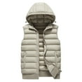 thumbnail image 1 of FNFYFH Mens Big and Tall Puffer Vest Hooded Sleeveless Quilted Jacket Zip Up Padded Coats Outerwear, 1 of 5