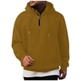 thumbnail image 1 of FNFYFH Mens Hoodies Sweatshirt Oversized Quarter Zip Hoodie Half Zipper Loose Fit Hooded Sweatshirt Pullover, 1 of 6