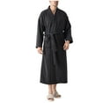 thumbnail image 1 of FNFYFH Mens Plush Robe Big and Tall Long Fleece Spa Bath Robes with Pockets Bathrobe for Women Comfy Soft Sleepwear with Pockets, 1 of 1
