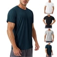 thumbnail image 1 of FNFYFH Mens Short Sleeve UPF 50+ T-Shirt Quick Dry Rash Guard Athletic Running Shirt Swim Shirts, 1 of 8
