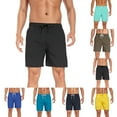 thumbnail image 1 of FNFYFH Mens Swimming Trunks with Liner Quick Dry Swim Shorts Beach Shorts Stretch 2-in-1 Workout Shorts, 1 of 9
