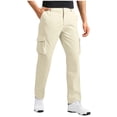 thumbnail image 1 of FNFYFH Mens Twill Cargo Pants Big and Tall Stretch Work Hiking Pants Relax Fit Cargo Jogger Pants with Pockets, 1 of 8
