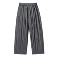 thumbnail image 1 of FNFYFH Mens Wide Leg Cotton Pants Lightweight Elastic Waist Pants Baggy Summer Beach Yoga Trousers with Pockets, 1 of 9
