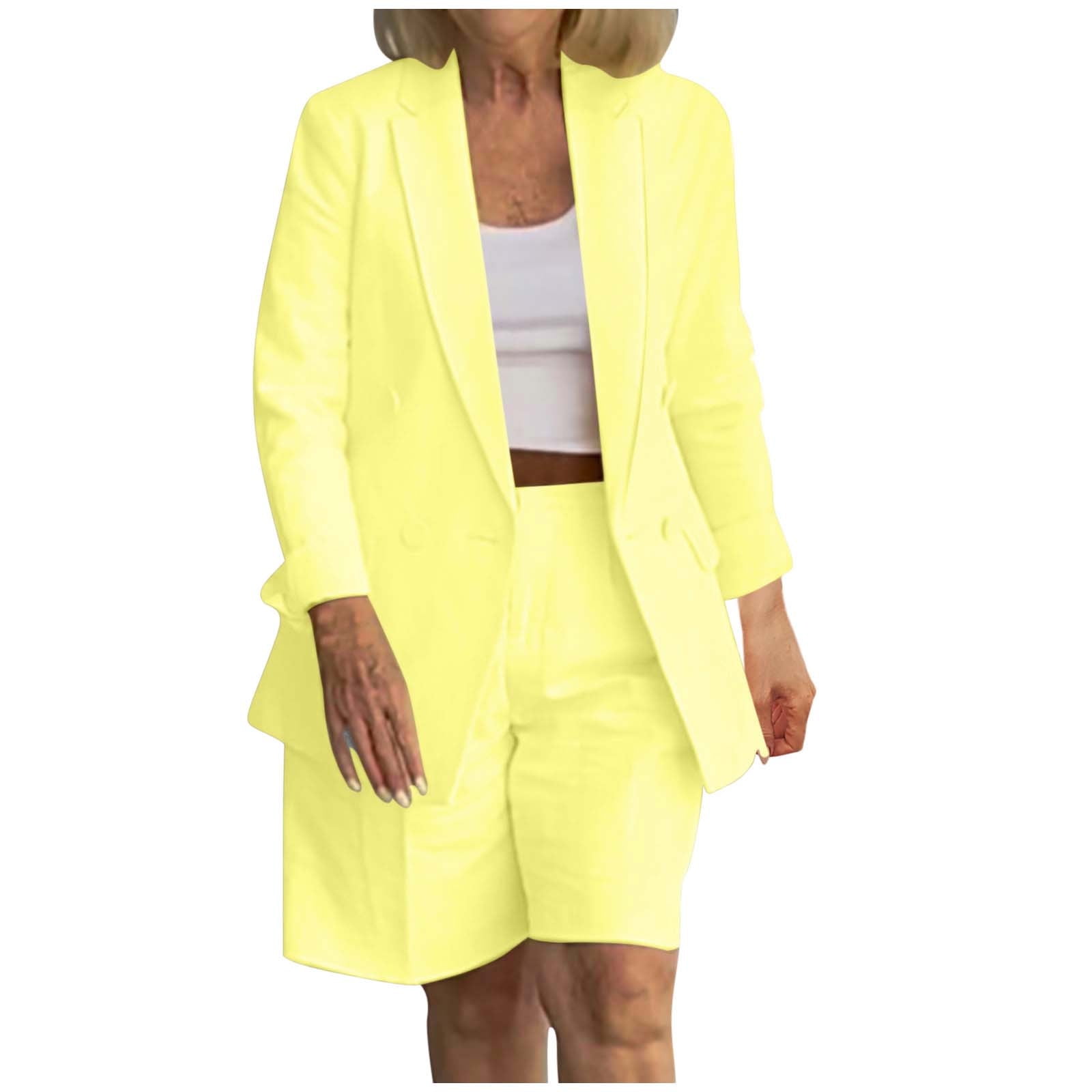 Dress Plus Size Blazer And Shorts Set Oversized Blazer Short Set