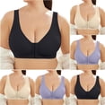thumbnail image 1 of FNFYFH Plus Size Front Close Bra for Women Anti Sagging Push Up Wirefree Bra Seamless No Dig Comfort Brassiere, 1 of 9