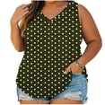 thumbnail image 1 of FNFYFH Plus Size Tank Tops for Women Sleeveless Polka Dot Top Summer Casual Loose Tee Shirts, 1 of 7