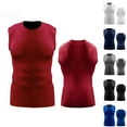 thumbnail image 1 of FNFYFH Sleeveless Compression Shirts Men Running Sports Tank Tops Workout Athletic Under Base Layer, 1 of 7