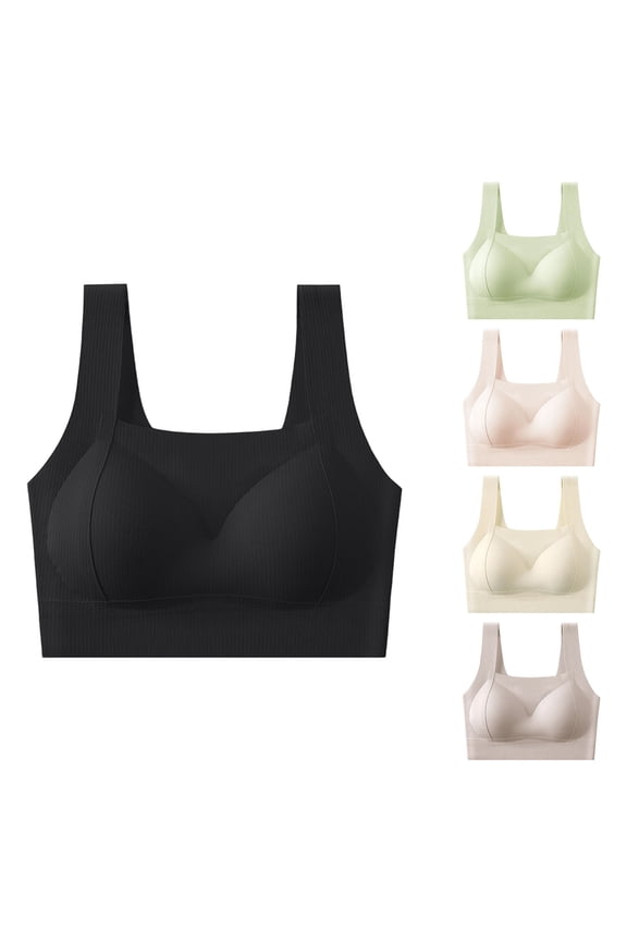 FNFYFH Sports Bras for Women High Impact Running Bralettes Workout Crop Tank Tops Longline Push up Yoga T-Shirt Bra