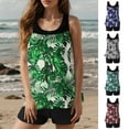 thumbnail image 1 of FNFYFH Tankini Swimsuits for Women Two Piece Bathing Suits Tank Tops with Board Shorts Tummy Control Swimsuit Modest Swimwear, 1 of 9