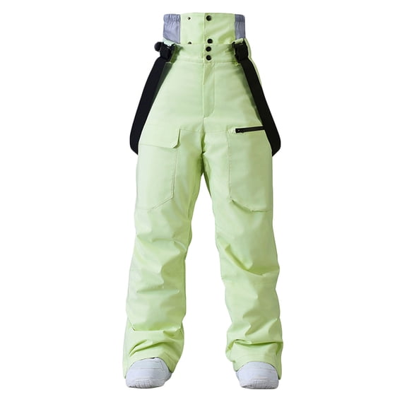 FNFYFH Unisex Snownbibs Overalls Insulated Ski Snowboarding Pants Baggy Waterproof Windproof Winter Jumpsuit