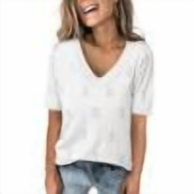 FNFYFH V Neck Shirts for Women Summer Short Sleeve T-Shirt Causal Comfy Solid Tees,White