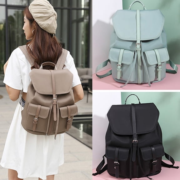 FNFYFH Vintage Canvas Backpack for Men Women Oxford cloth Durable Casual Daypack Large Capacity Travel Rucksack