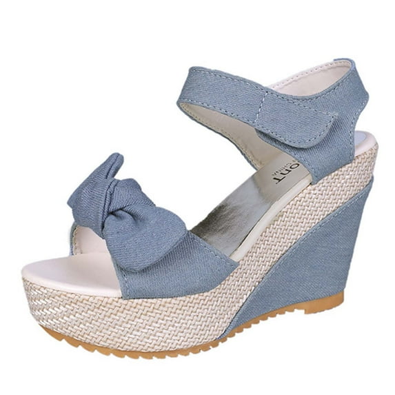 FNFYFH Wedge Sandals for Women Dressy, Platform Wedge Heels Comfortable Open Toe Ankle Strap Sandal Casual Summer Beach Sandals Wedges Shoes for Women