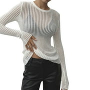 See-Through Sweaters and Sheer Tops for Stylish Casual Looks