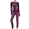 thumbnail image 1 of FNFYFH Women Thermal Ski Underwear Slim Fit Base Layer Quick Dry Workout Top and Bottom Winter Warm Long Johns Cycling Running Gear, 1 of 7