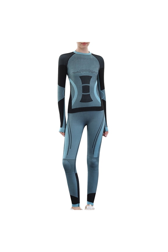 Women Thermal Ski Underwear Slim Fit Base Layer Quick Dry Workout Top and Bottom Winter Warm Long Johns Cycling Running Gear
