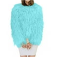 thumbnail image 1 of FNFYFH Women's Faux Fur Jackets Solid Cropped Shaggy Jackets Open Front Winter Fluffy Cardigan Outerwear Casual Plush Coats, 1 of 6