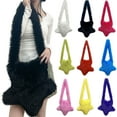 thumbnail image 1 of FNFYFH Women's Fuzzy Star Crossbody Tote Bags Furry Shoulder Bag Cute Purse Handbag, 1 of 6