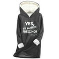 thumbnail image 1 of FNFYFH Women's Winter Warm Hoodie Sherpa Fleece Lined Pullover Hoodies Cute Hooded Graphic Sweatshirt Cold Weather Underwear, 1 of 6