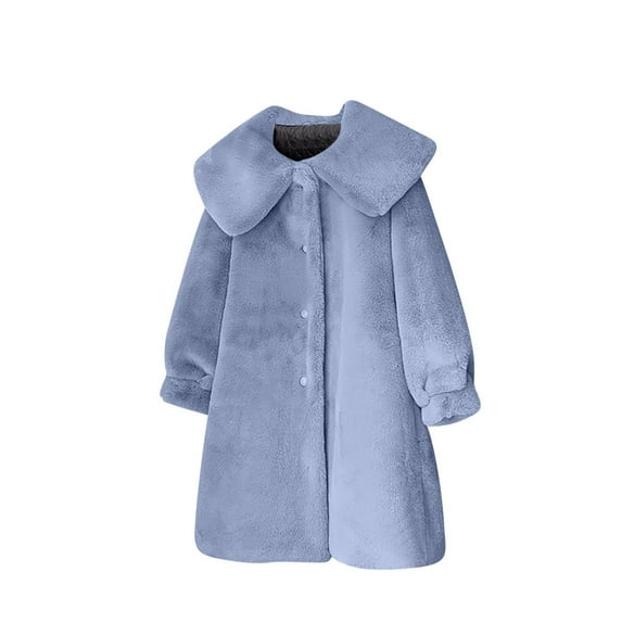 FNFYFH Womens Fleece Jacket Oversize Fluffy Coat Long Solid Color Lapel Shaggy Jackets Long Sleeve Winter Puffer Coats
