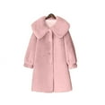 thumbnail image 1 of FNFYFH Womens Fleece Jacket Oversize Fluffy Coat Long Solid Color Lapel Shaggy Jackets Long Sleeve Winter Puffer Coats, 1 of 4