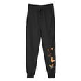 thumbnail image 1 of FNFYFH Womens Fleece Lined Workout Pants High Waisted Elastic Floral Sweatpants Thermal Joggers Athletic Pants with Pockets, 1 of 4
