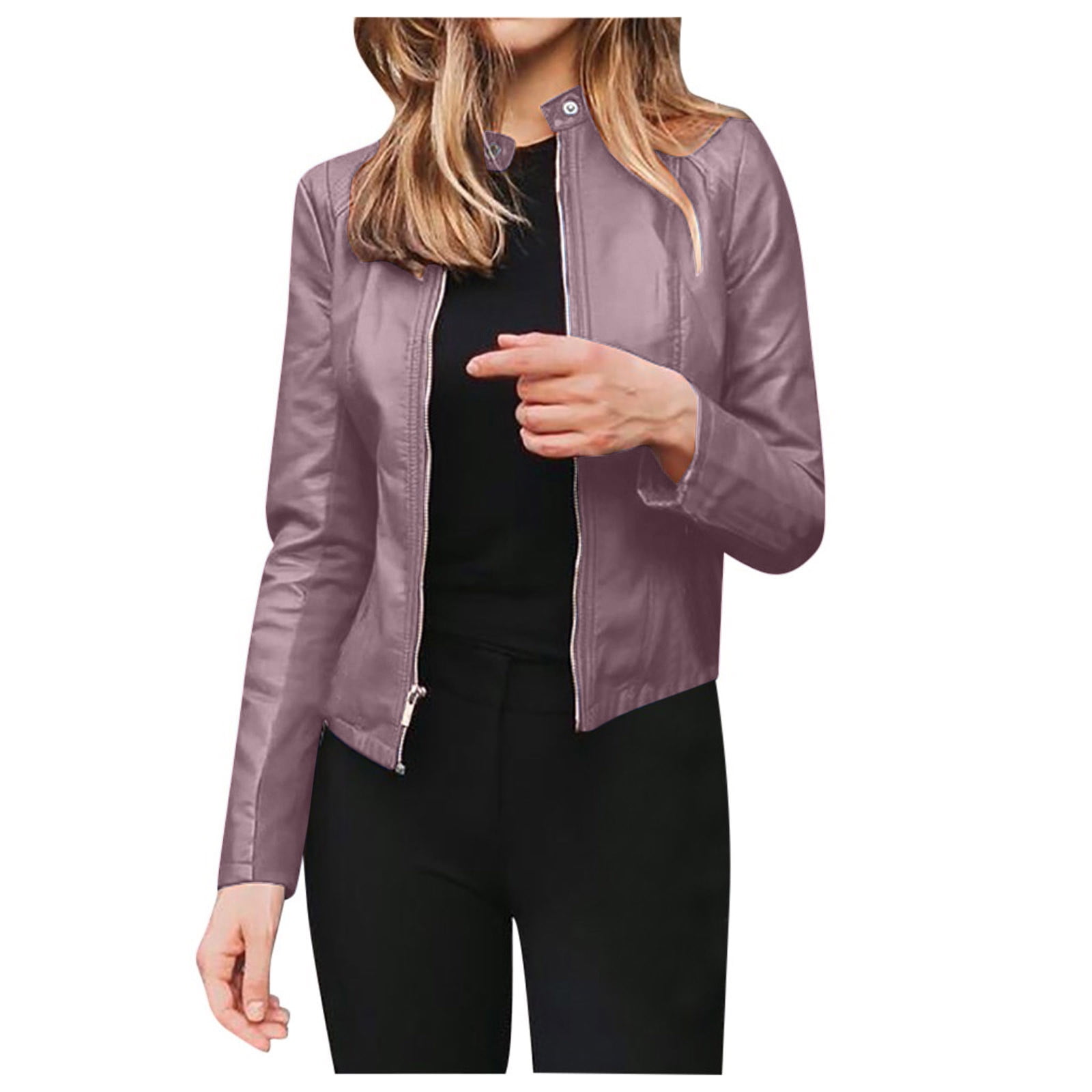 TAVIMART  -  Casual Plaid Hooded Jackets Basic Turtleneck Zipper Long Sleeve Coats Women Autumn Spring Fashion Streetwear Ladies