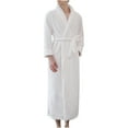 thumbnail image 1 of FNFYFH Womens/Mens Flannel Robe Plush Fleece Bath Robe Long Shawl Robes Super Soft Luxurious Spa Bathrobes with Pockets, 1 of 3