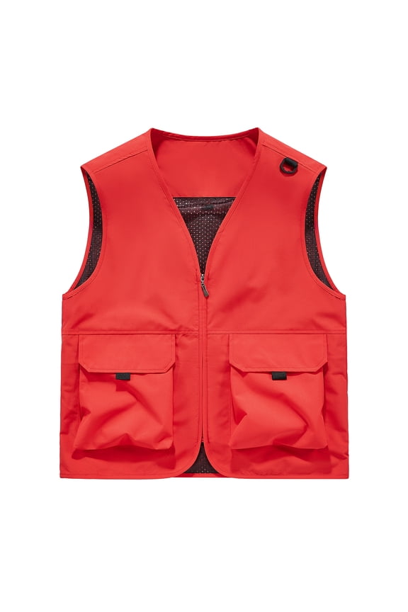 Womens Plus Size Fishing Vest Utility Safari Travel Vest with Pockets Outdoor Work Photo Cargo Fly Summer Vest