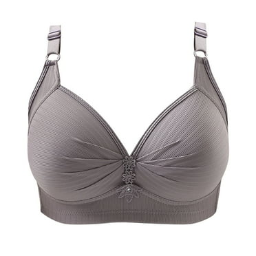 FNFYFH Womens Plus Size Wireless Bras Smoothing Breathable Push-up Bras Full Figure Seamless Bralettes for Women Full-coverage Deep V Neck Underwear Fashion 2025 S-XXXXXL Clearance Deals