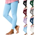 thumbnail image 1 of FNFYFH Womens Ribbed Knit Leggings Soft Stretchy Yoga Pants Fall Leggings Underwear Bottoms, 1 of 9