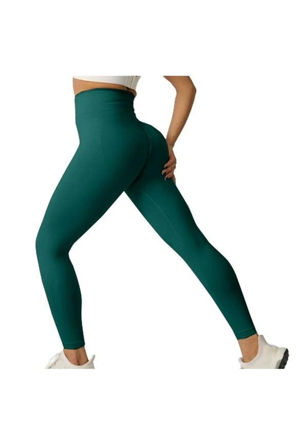 Womens Tummy Control Leggings Stretch Compression High Waisted Yoga Pants Petite Leggings for Women Butt Lifting Shaping Pant Black L