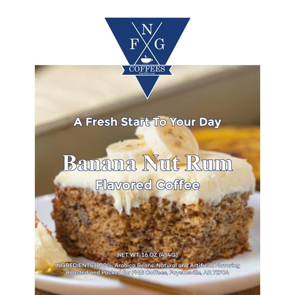 FNG Coffees- Banana Nut Rum Flavored Coffee- Whole Bean