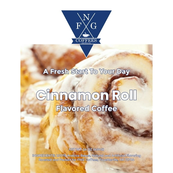 FNG Coffees- Cinnamon Roll Flavored Coffee- Whole Bean