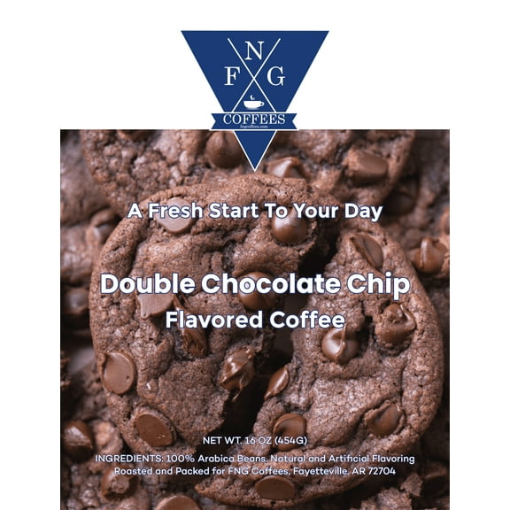FNG Coffees- Double Chocolate Chip DECAF Flavored Coffee- Ground