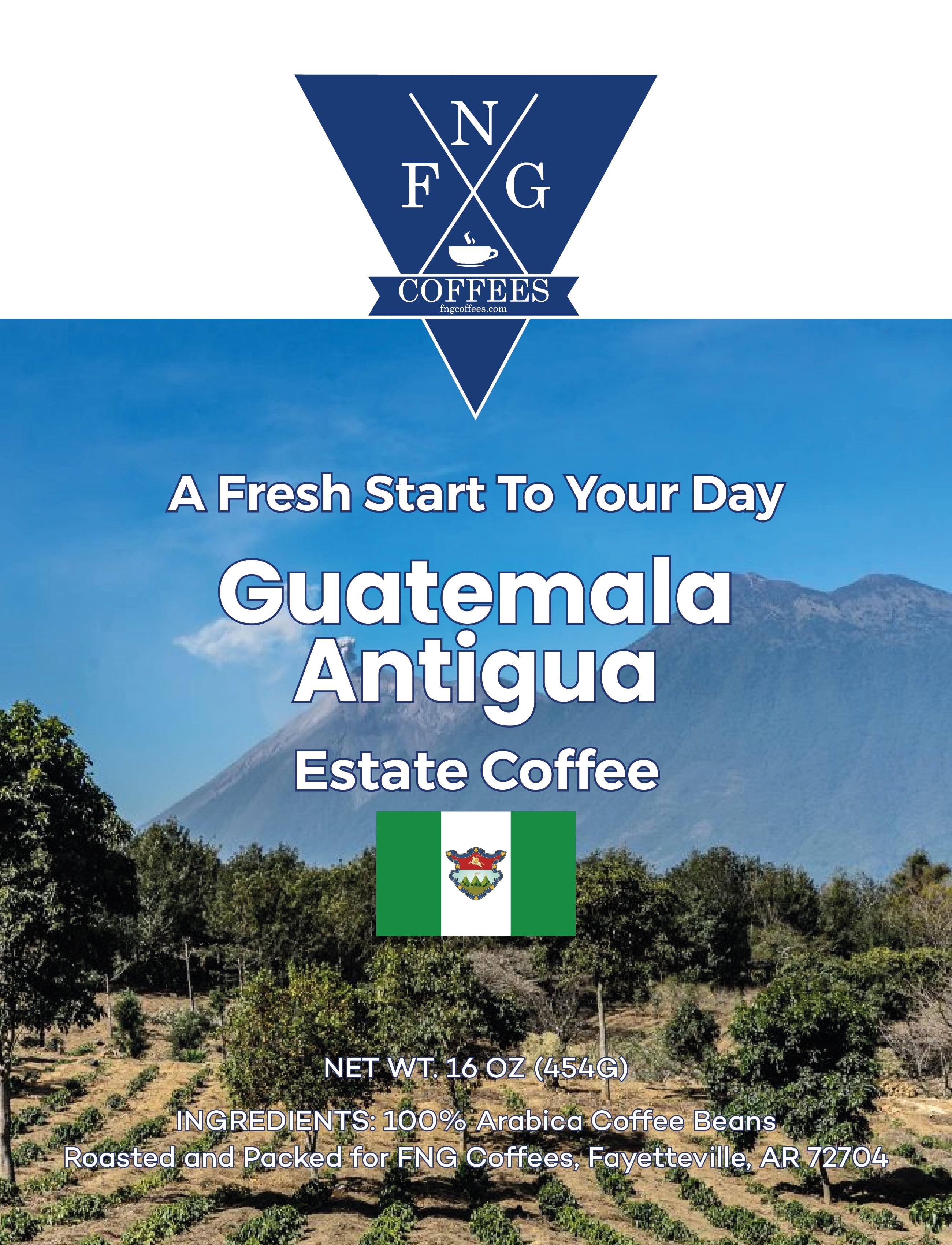 FNG Coffees- Guatemala Antigua Estate Coffee- Whole Bean