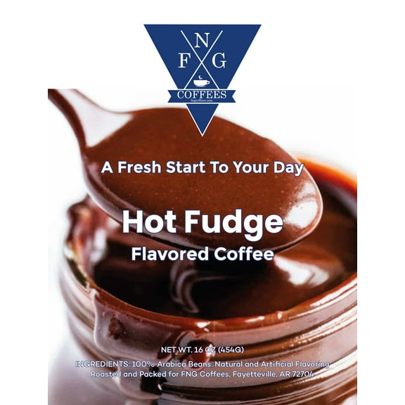 FNG Coffees- Hot Fudge Flavored Decaf Coffee- Ground