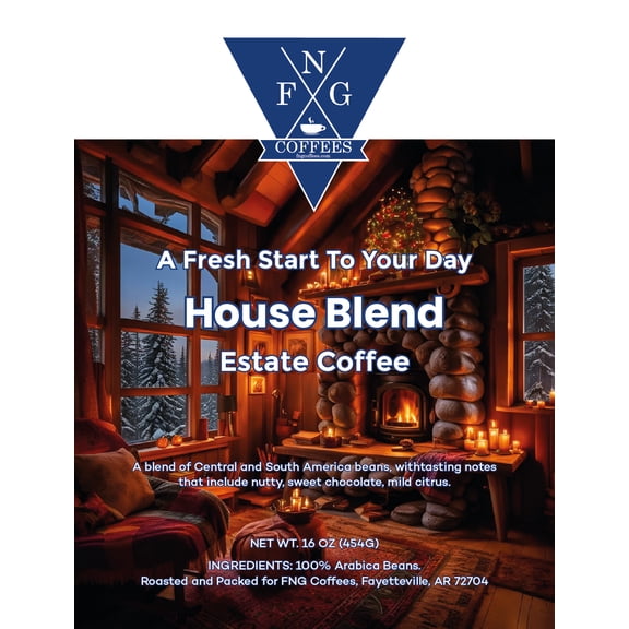 FNG Coffees- House Blend Estate Decaf Coffee- Ground