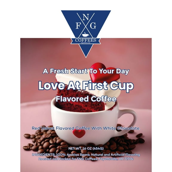 FNG Coffees- Love At First Cup Flavored Coffee- Whole Bean