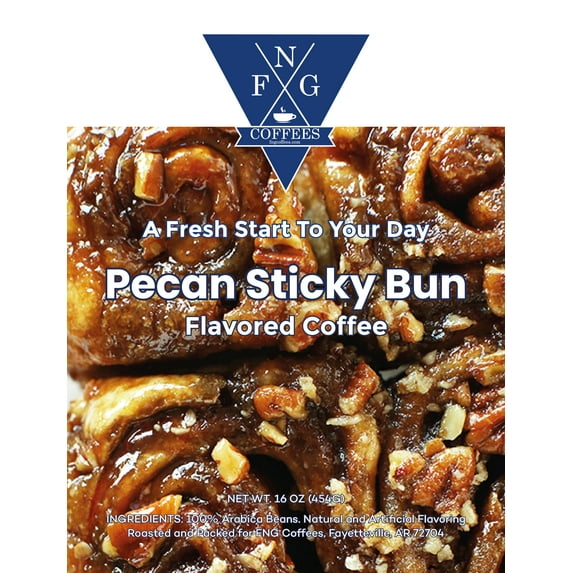 FNG Coffees- Pecan Sticky Bun-DECAF-Flavored Coffee- Whole Bean