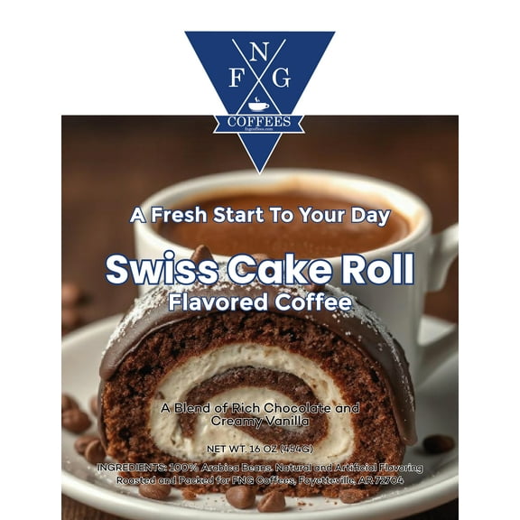 FNG Coffees- Swiss Cake Roll Flavored- Ground Coffee